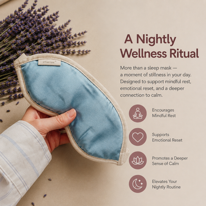 Lavender eye pillow for mindful rest and a nightly wellness ritual