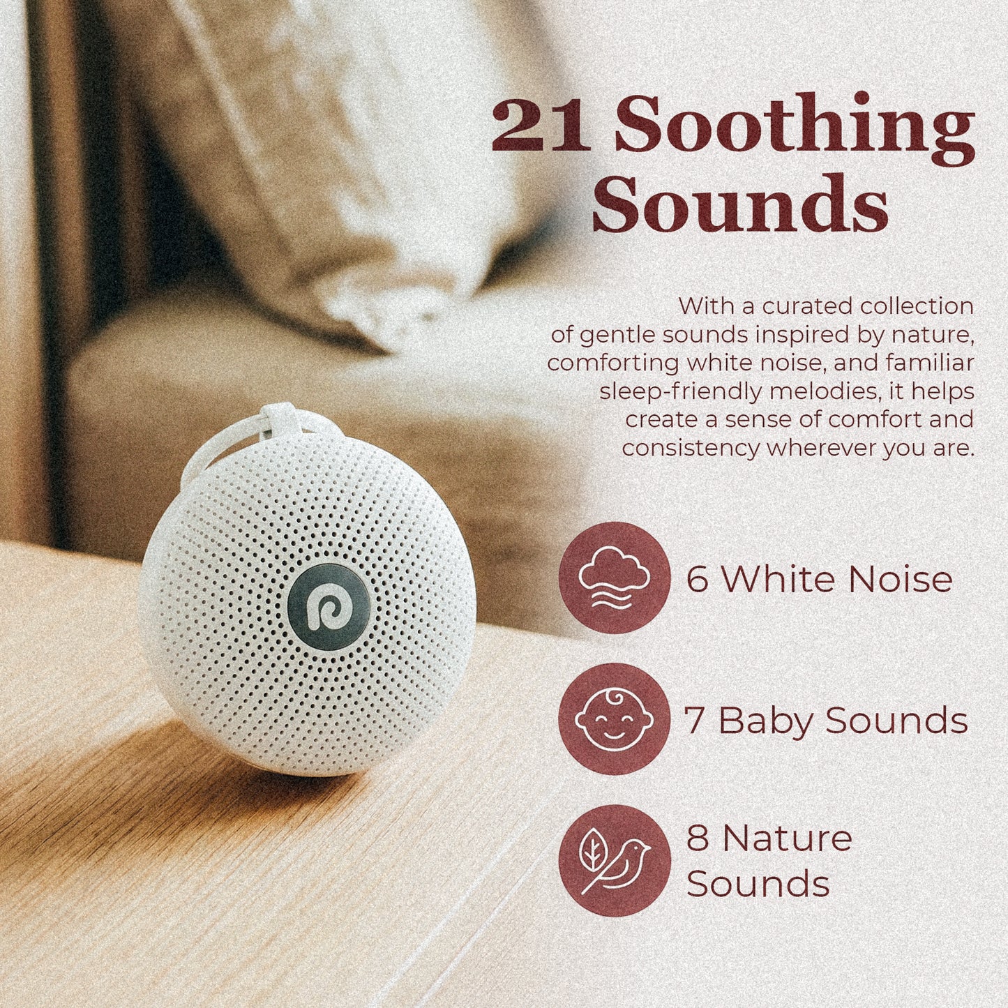 Portable White Noise Machine for Better Sleep