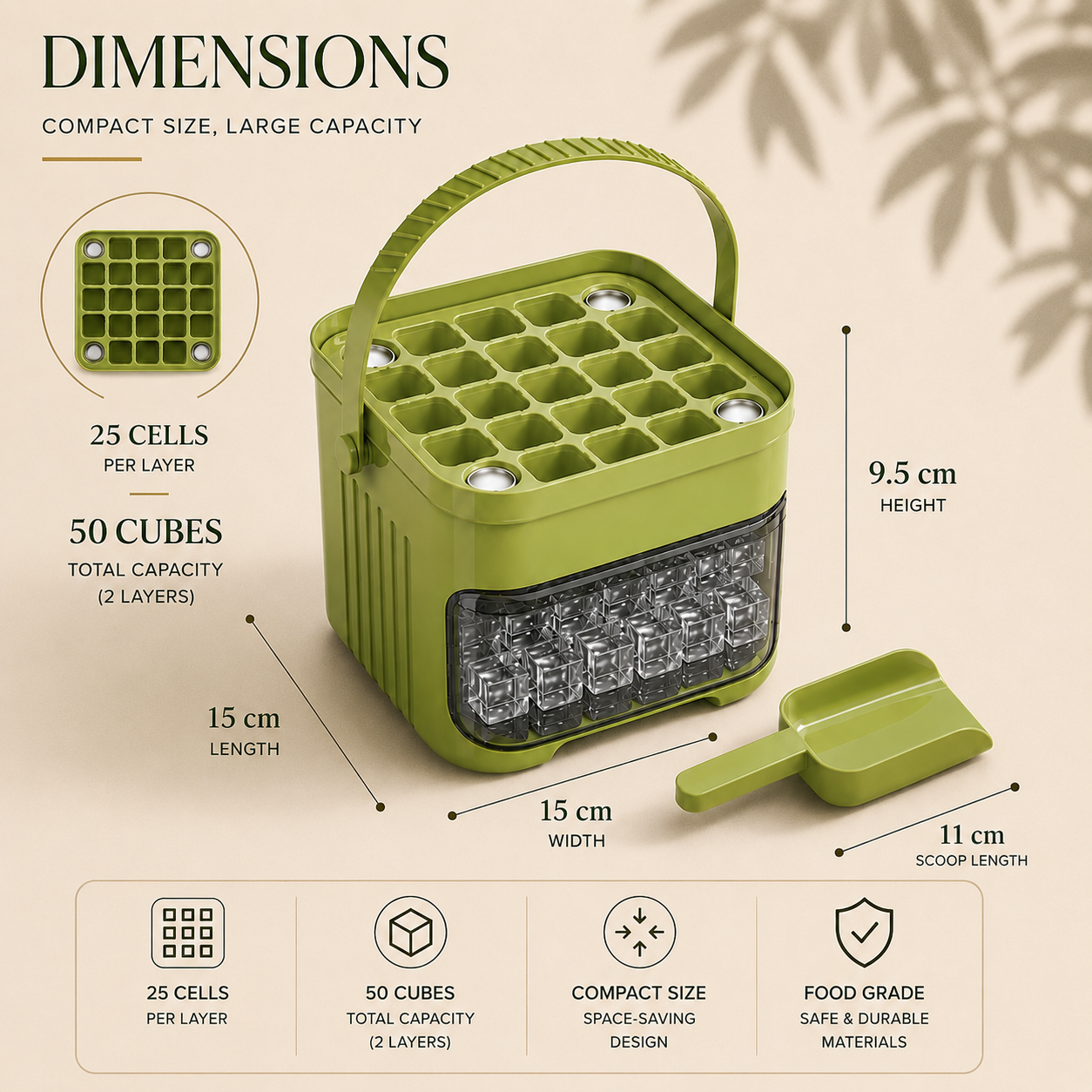 The EasyPress 50-Cube Ice Tray