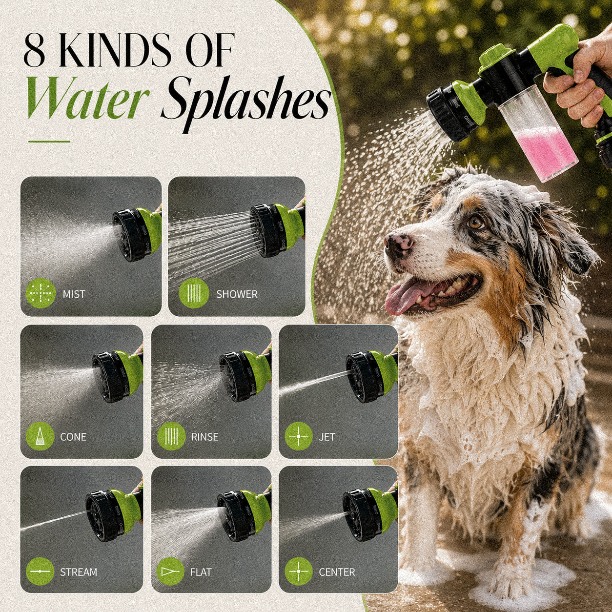 The EasyCare 8-in-1 Pet & Home Wash Sprayer