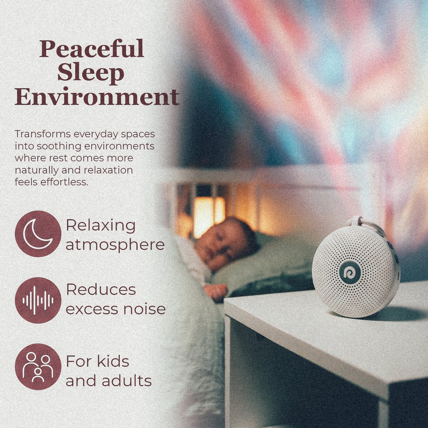 Portable White Noise Machine for Better Sleep