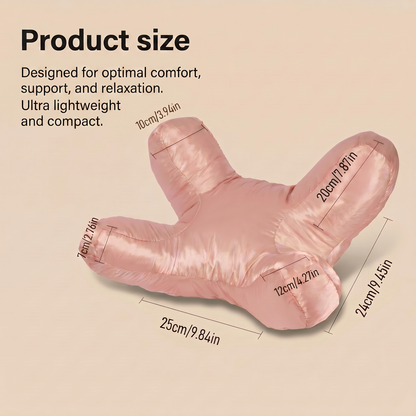 Anti-wrinkle face pillow with compact support design