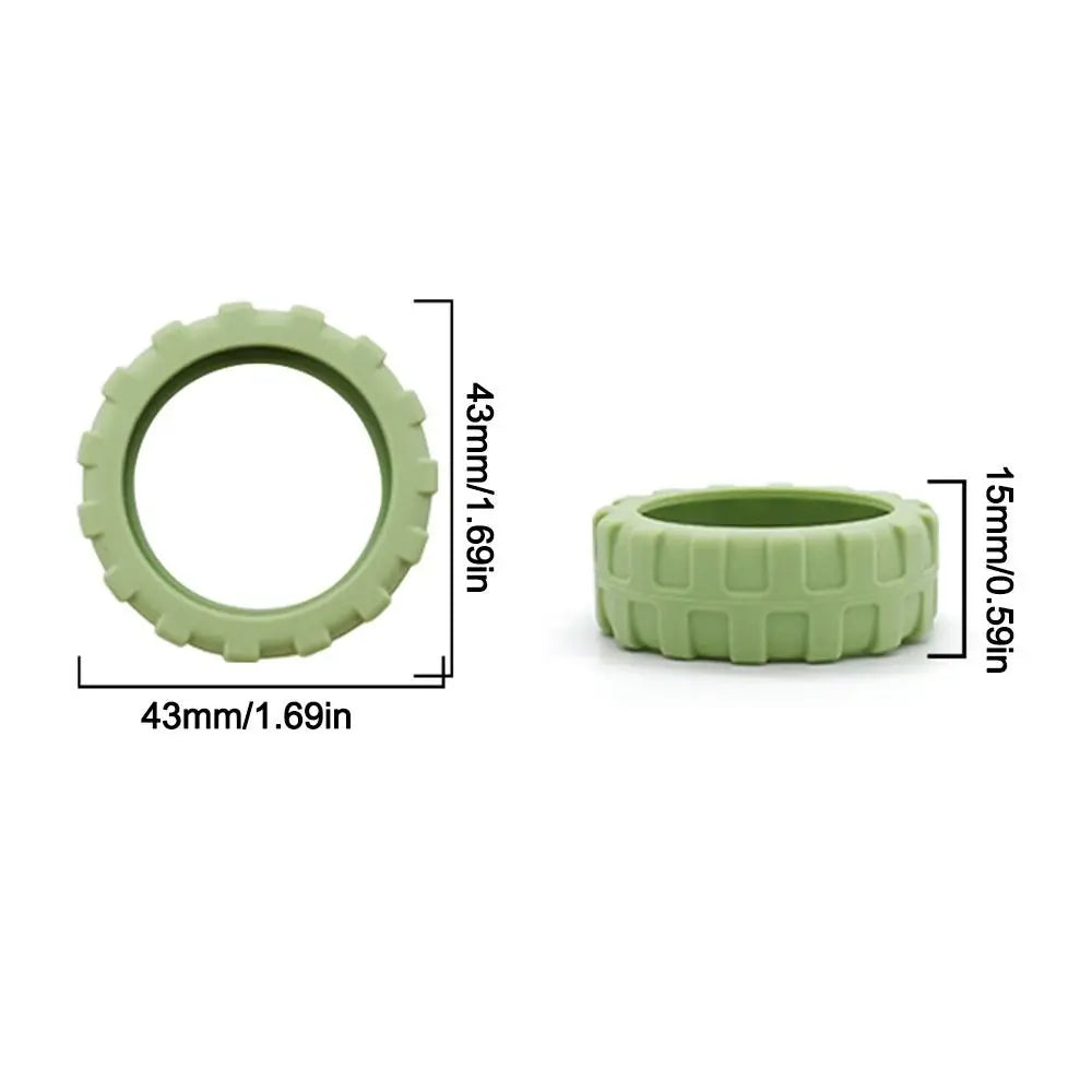 Universal Travel Luggage Caster Shoes Silicone Suitcase Wheels Protection Cover Reduce Wheel Wear Reduce Noise Wheels Protector