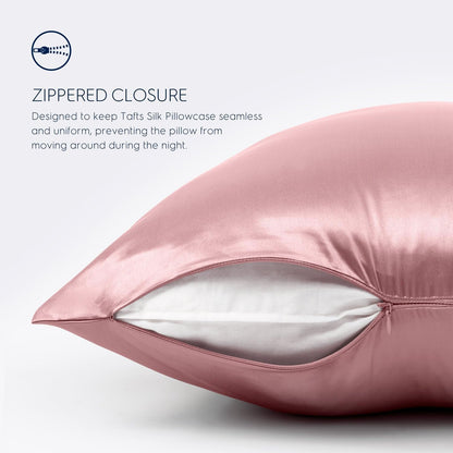 Hidden zipper closure keeps the pillowcase neat and secure
