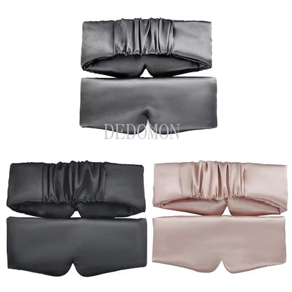 Satin sleep mask available in black, gray and pink colors